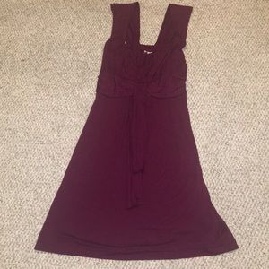 Beautiful burgundy cotton dress